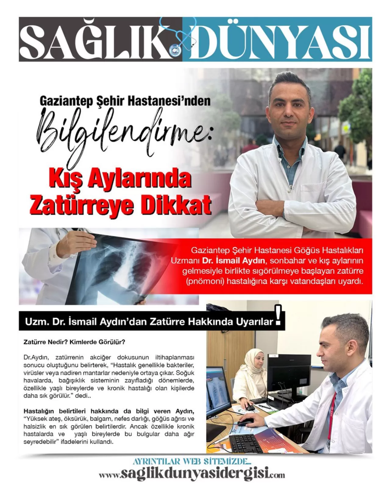 Gaziantep'te Kış Aylarında Zatürre Uyarısı: Uzmanlar Uyardı