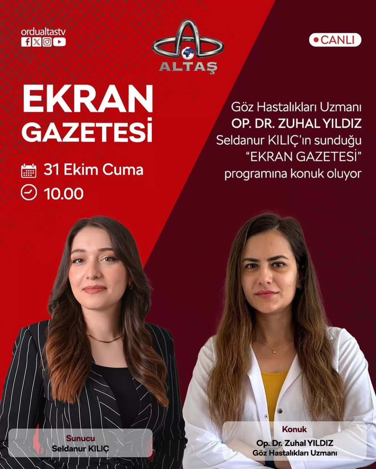 Ordu Devlet Hastanesi'nden Göz Sağlığına Dair Önemli Açıklamalar