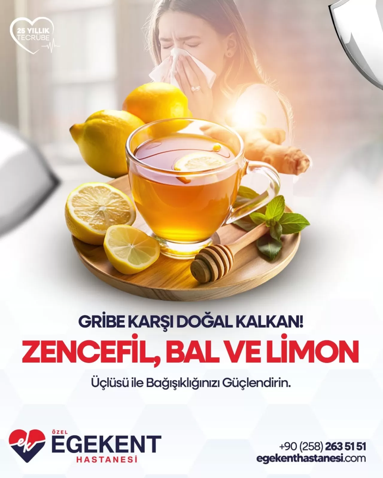 Kışın Doğal Kalkan: Grip ve Nezleye Karşı Bağışıklığı Güçlendiren Üçlü Formül