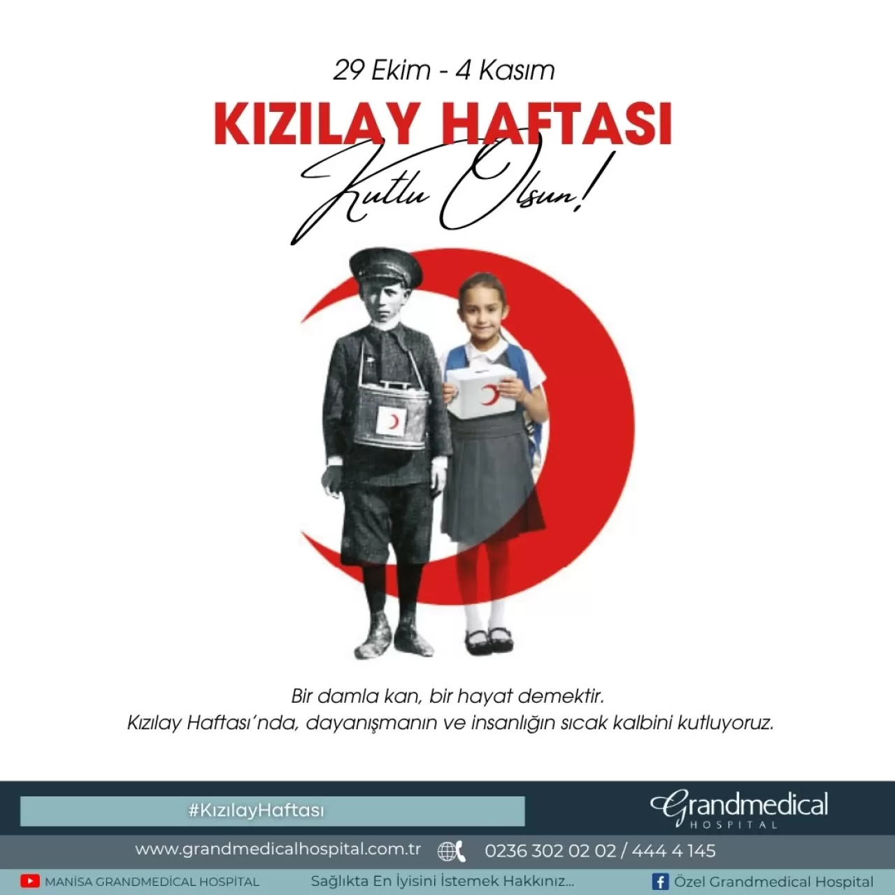 Manisa Grandmedical Hastanesi Kızılay Haftası'nı Kutluyor