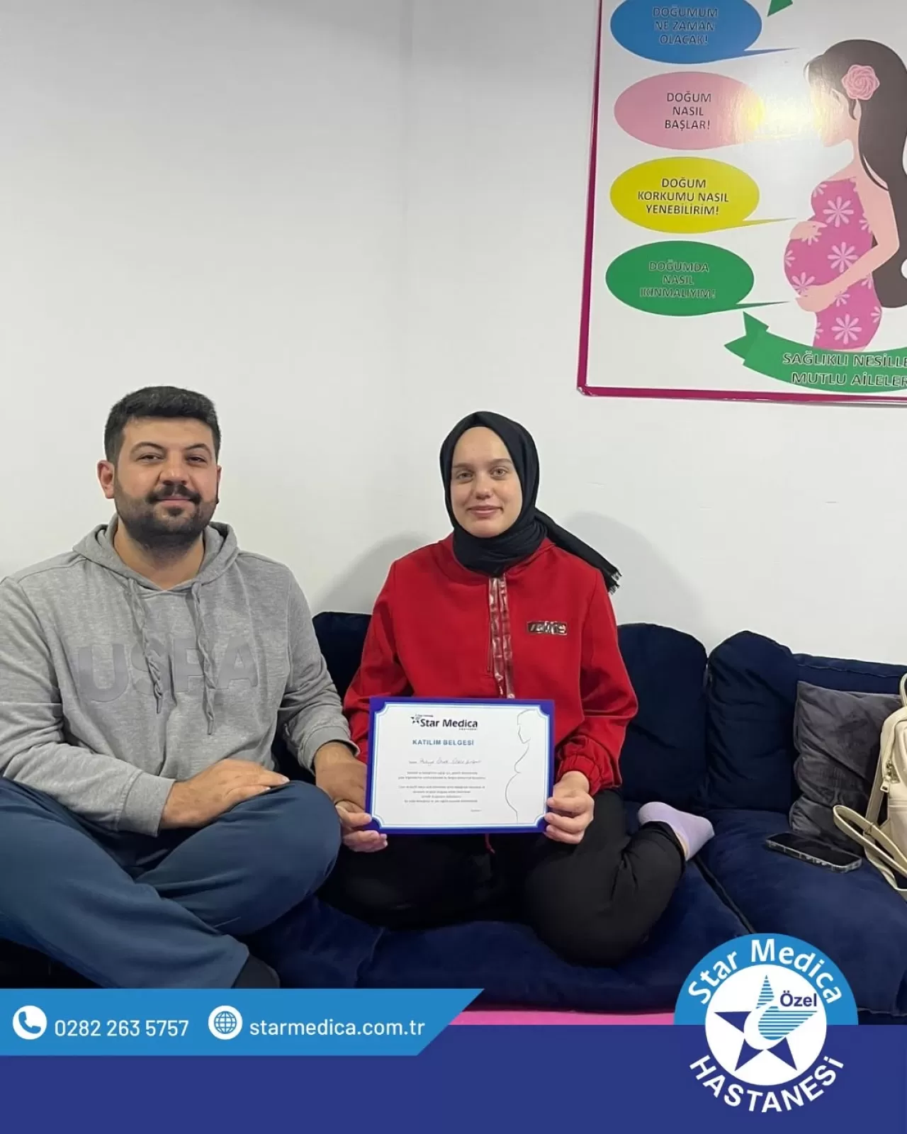 Star Medica Hastanesi'nde Gebe Okulu Eğitim Programı Tamamlandı