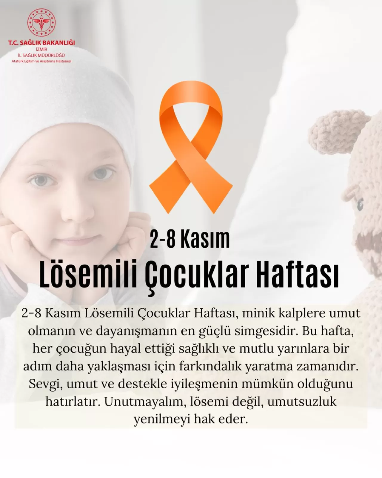 İzmir'de Minik Kalplere Umut: Çocuk Hastalarda Farkındalık ve Dayanışma Haftası