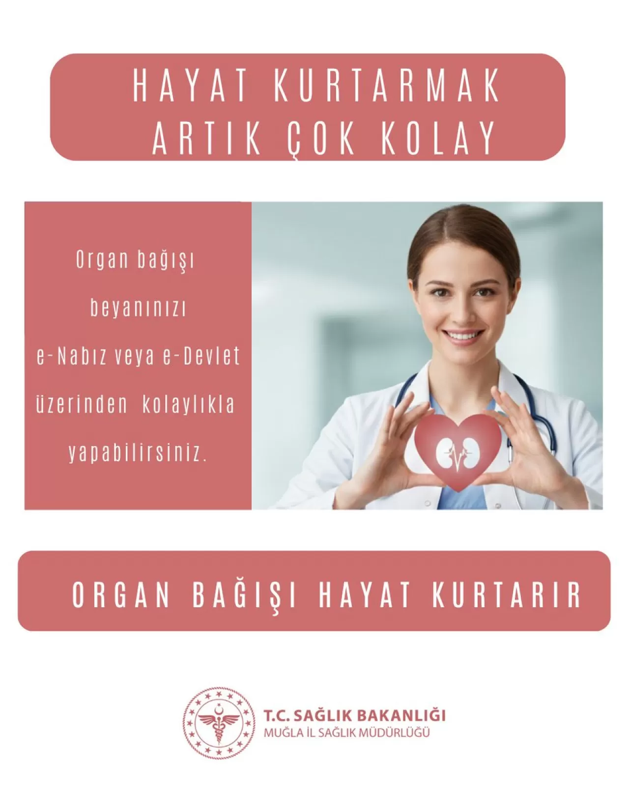 Muğla'da Organ Bağışı Haftası'nda Farkındalık Çağrısı