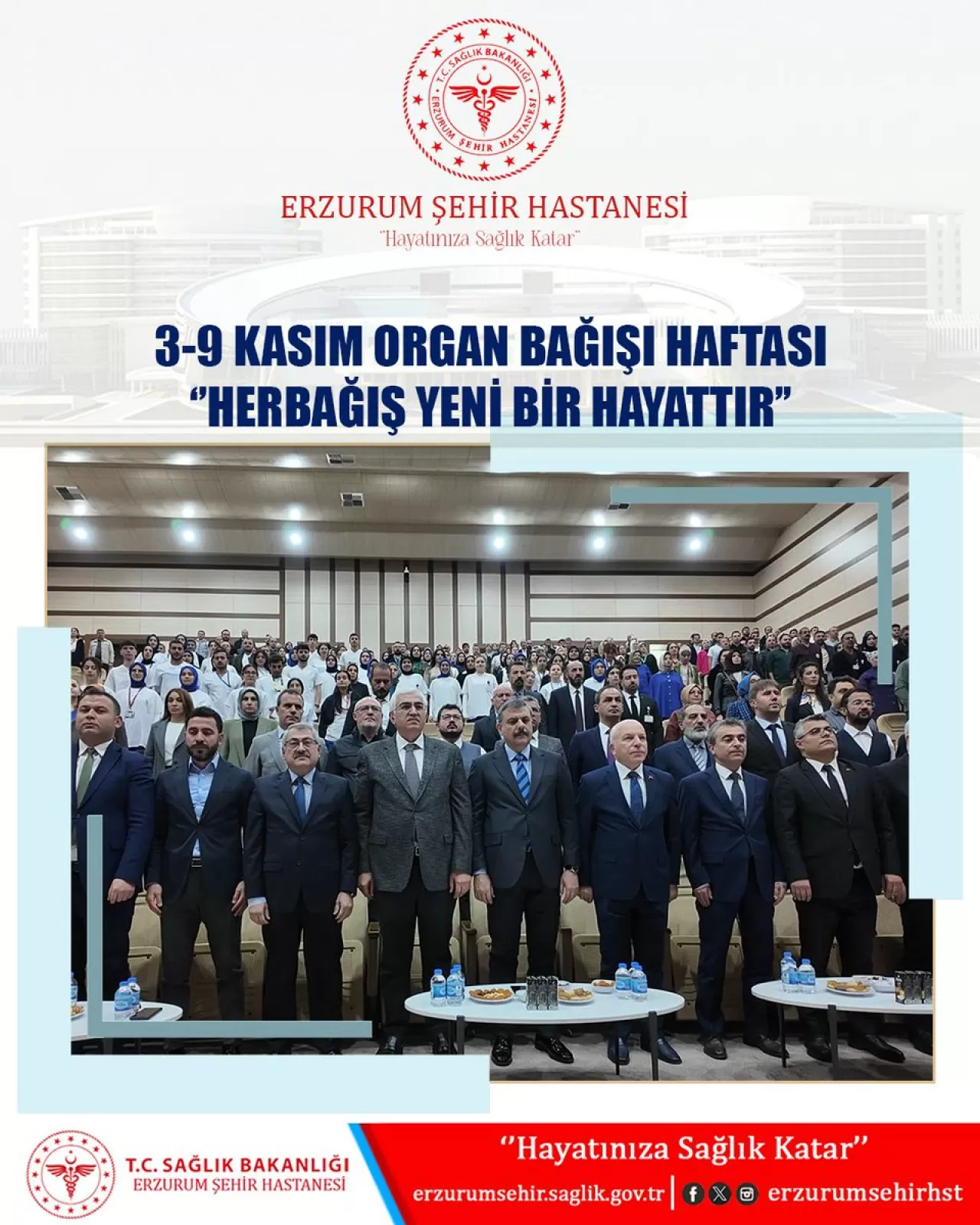 Erzurum Şehir Hastanesi'nde Organ Bağışı Haftası'na Yoğun İlgi