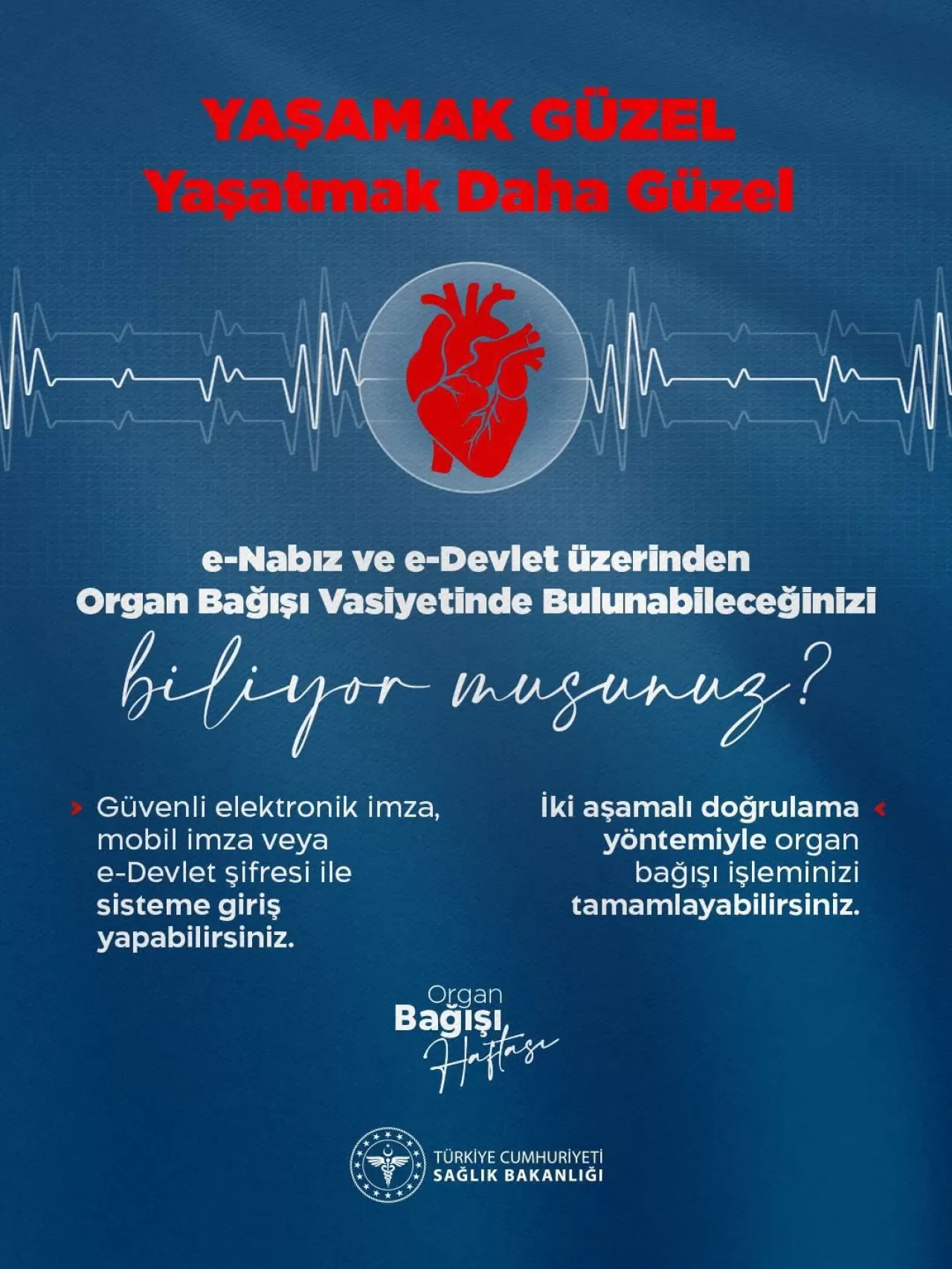 Bingöl'de Organ Bağışı Farkındalığı: e-Nabız ve e-Devlet Üzerinden Vasiyetinizi Oluşturun