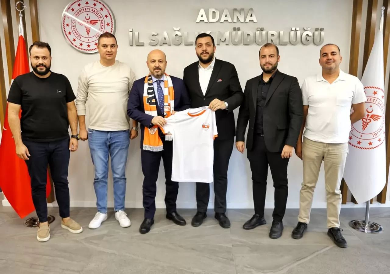 Adana'da Sağlık ve Spor Buluşması: 1954 Adanaspor Yöneticileri İl Sağlık Müdürlüğü'nde Ağırlandı