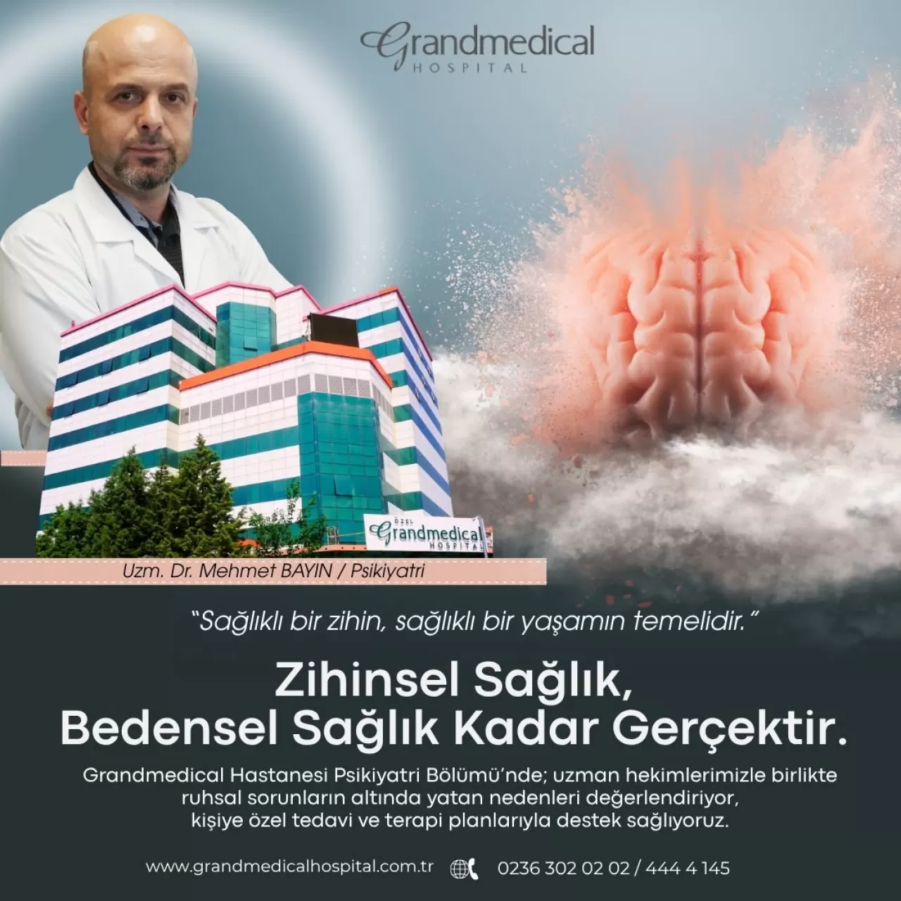 Manisa Özel Grandmedical Hastanesi'nde Psikiyatri Hizmeti ile Ruh Sağlığınızı Güvence Altına Alın