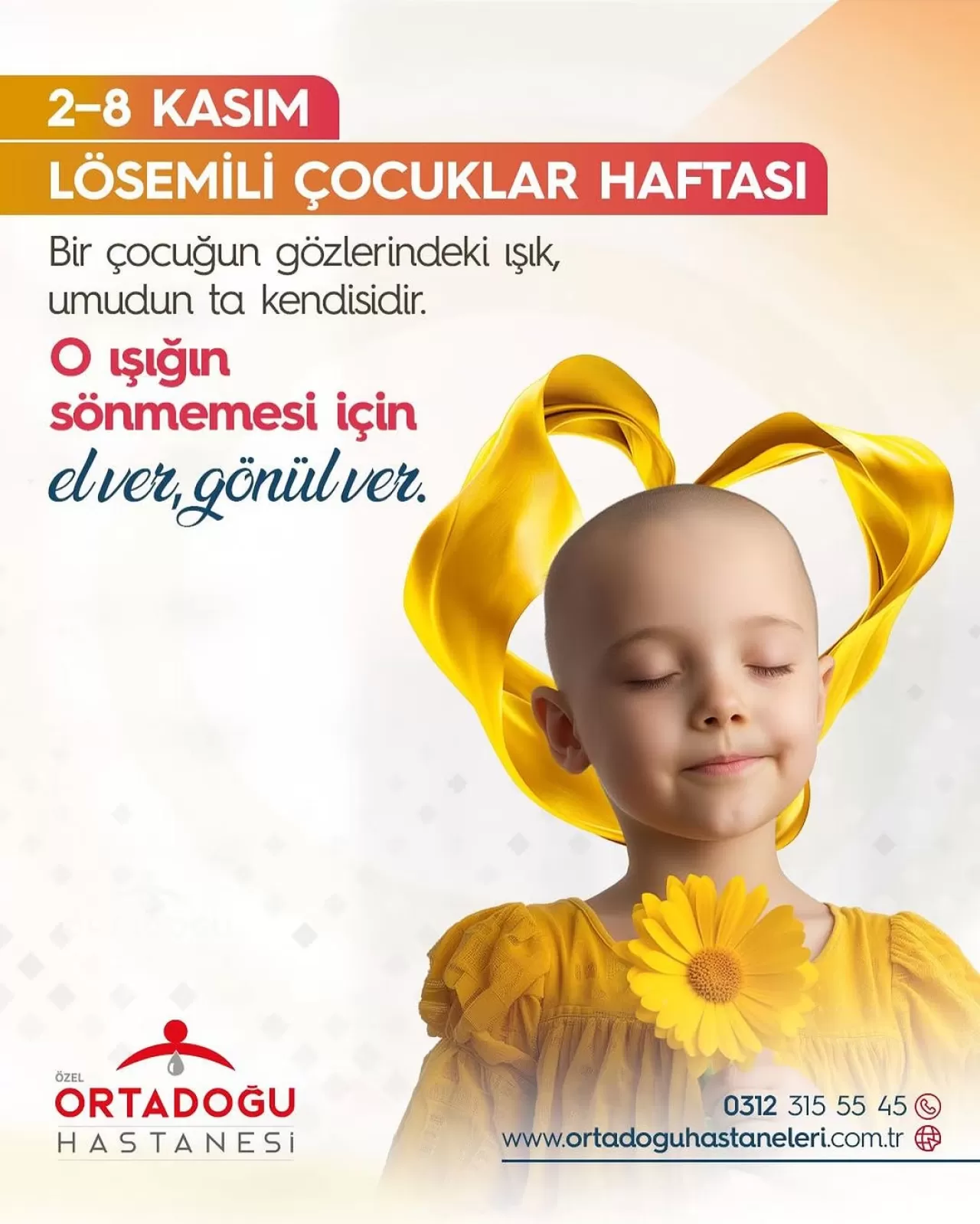 Özel Ortadoğu Hastanesi'nden Lösemili Çocuklara Umut Mesajı