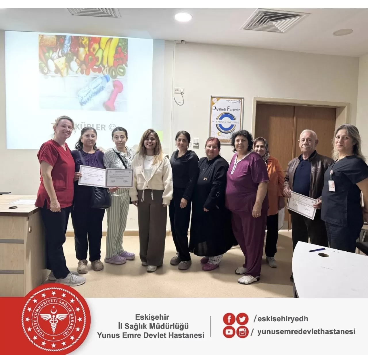 Eskişehir'de Diyabet Okulu'ndan Mezuniyet Coşkusu