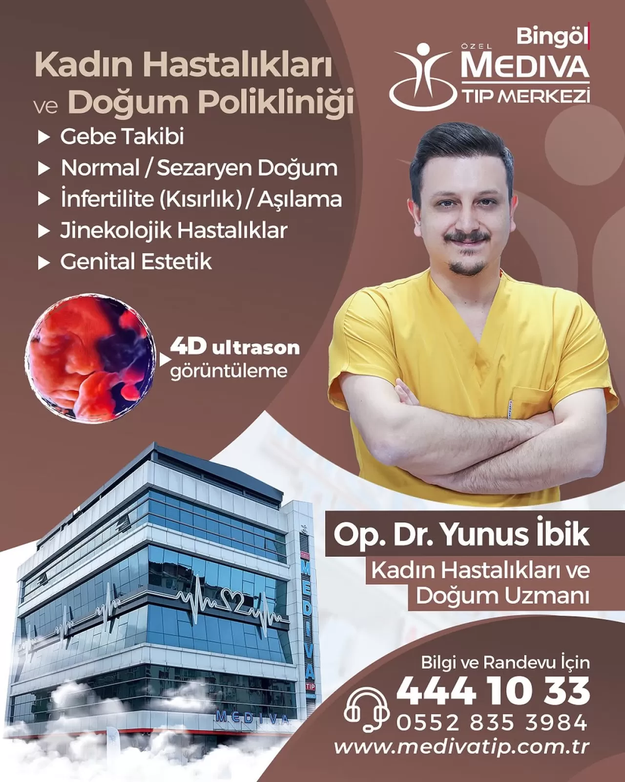 Bingöl Mediva Tıp Merkezi'nde Kapsamlı Kadın Sağlığı Hizmetleri