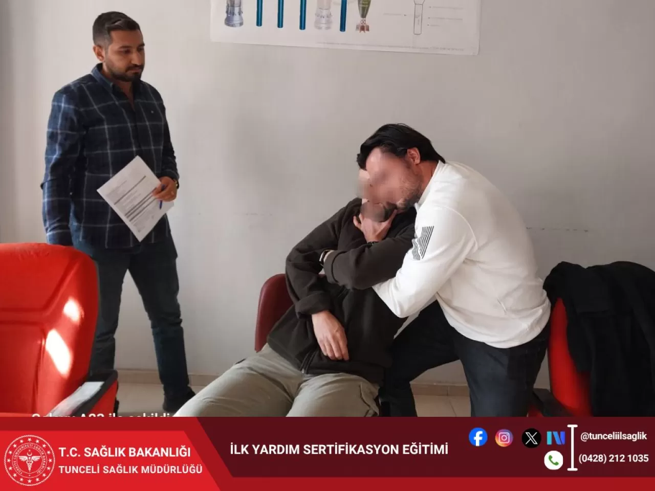 Tunceli'de Emniyet Personeline Yönelik İlk Yardım Eğitimi