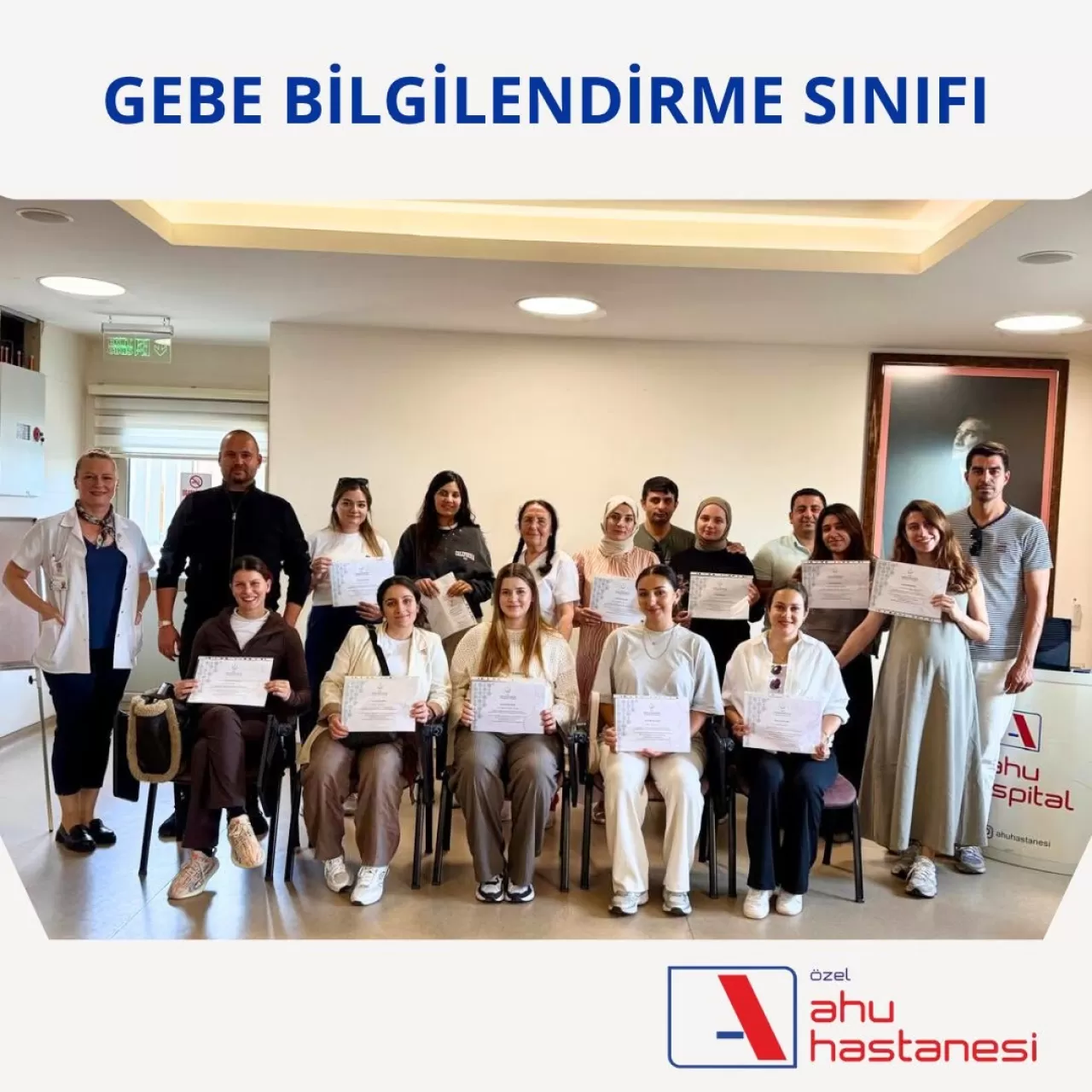 Muğla Ahu Hastanesi'nde Gebelere Yönelik Bilgilendirme Sınıfı Düzenlendi