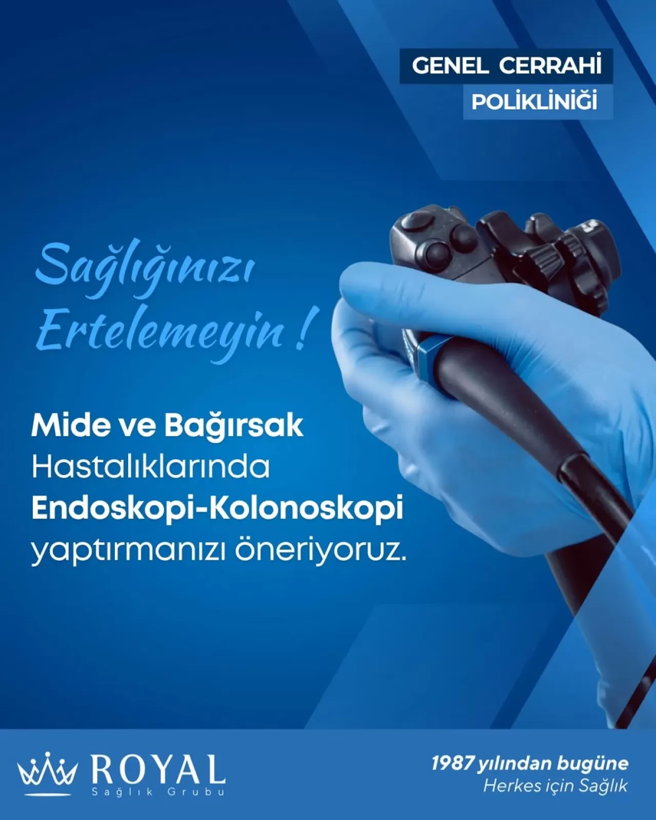 Bandırma Royal Hastanesi'nde Mide ve Bağırsak Hastalıkları için Endoskopi ve Kolonoskopi Hizmeti