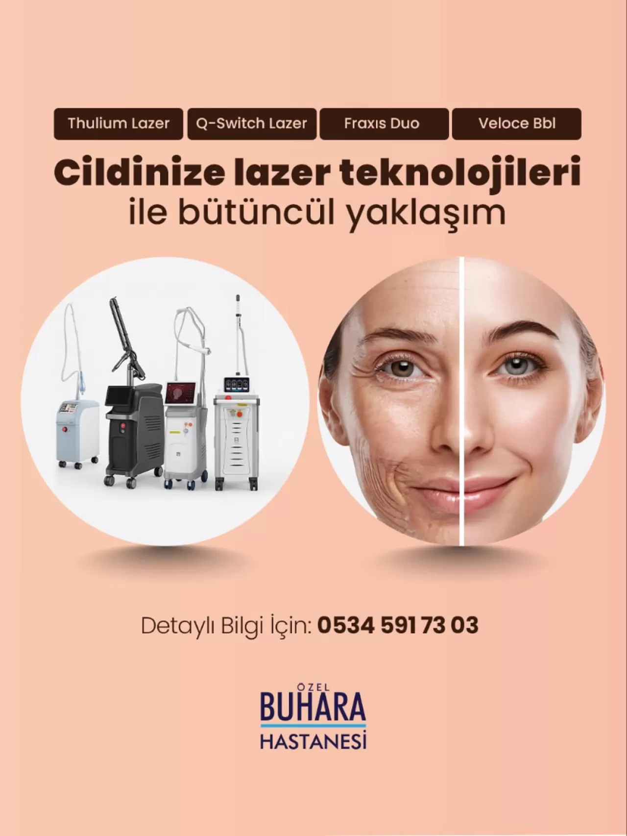 Buhara Hastanesi'nde Cilt Sağlığı İçin Bütüncül Lazer Teknolojileri