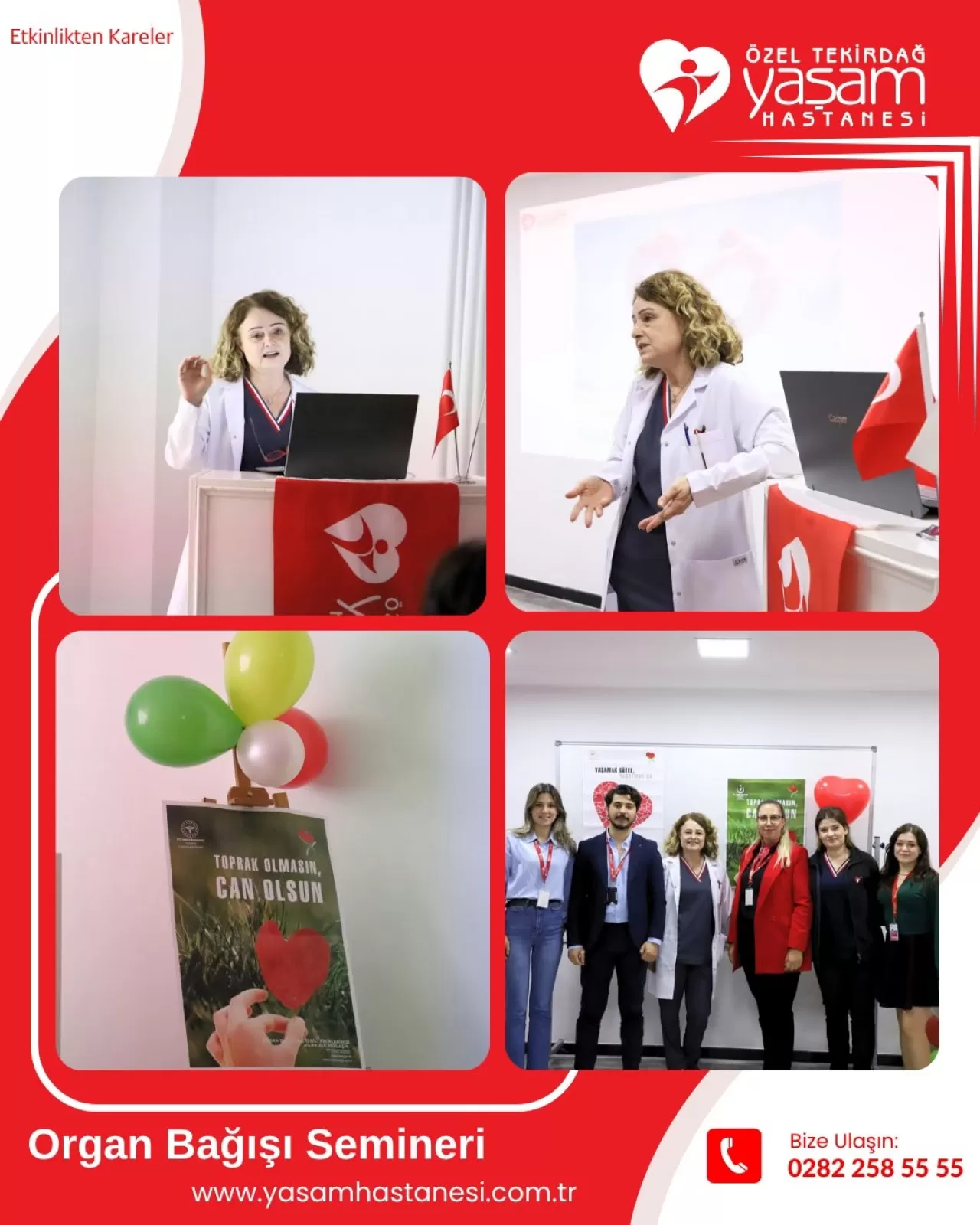 Özel Tekirdağ Yaşam Hastanesi'nde Organ Bağışı Farkındalık Semineri Düzenlendi