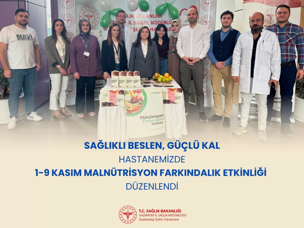 Gaziantep Şehir Hastanesi'nde Malnütrisyon Farkındalığı Oluşturuldu