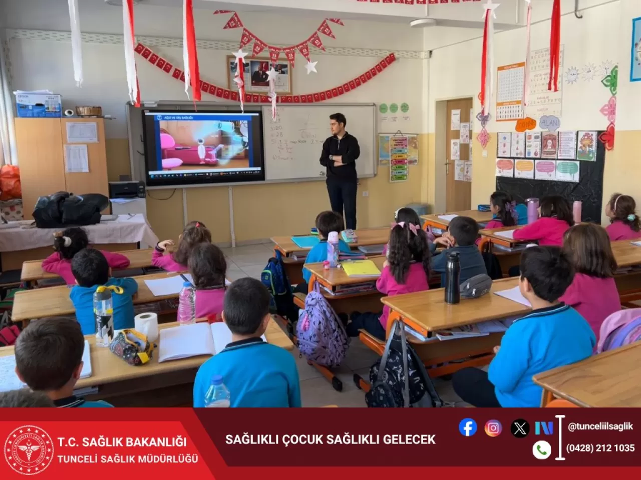 Tunceli'de Öğrencilere Sağlıklı Yaşam ve Acil Durum Eğitimi Verildi
