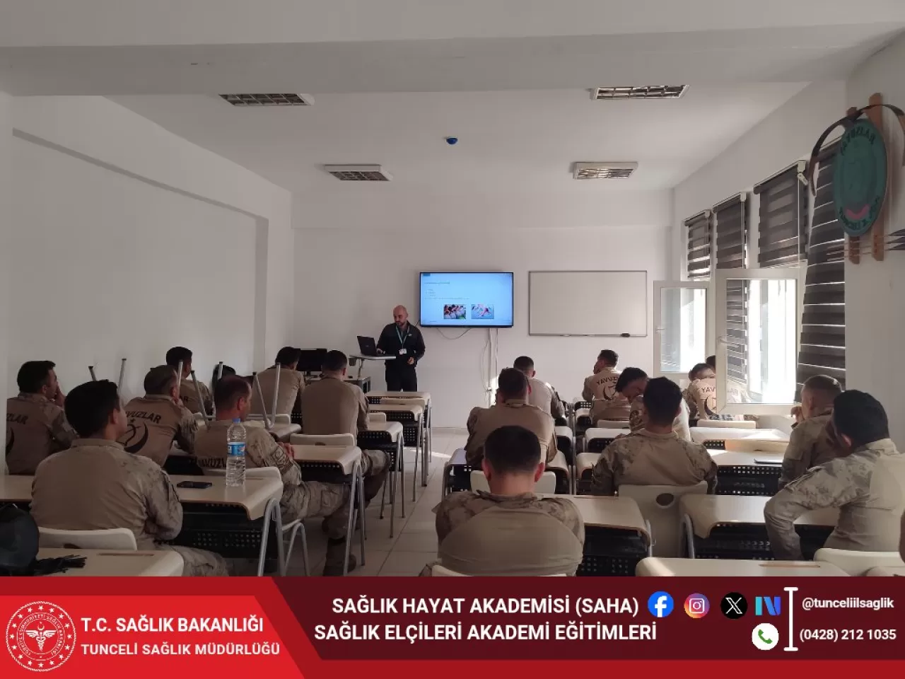 Tunceli'de Jandarma Personeline Sağlıklı Yaşam Eğitimi Verildi