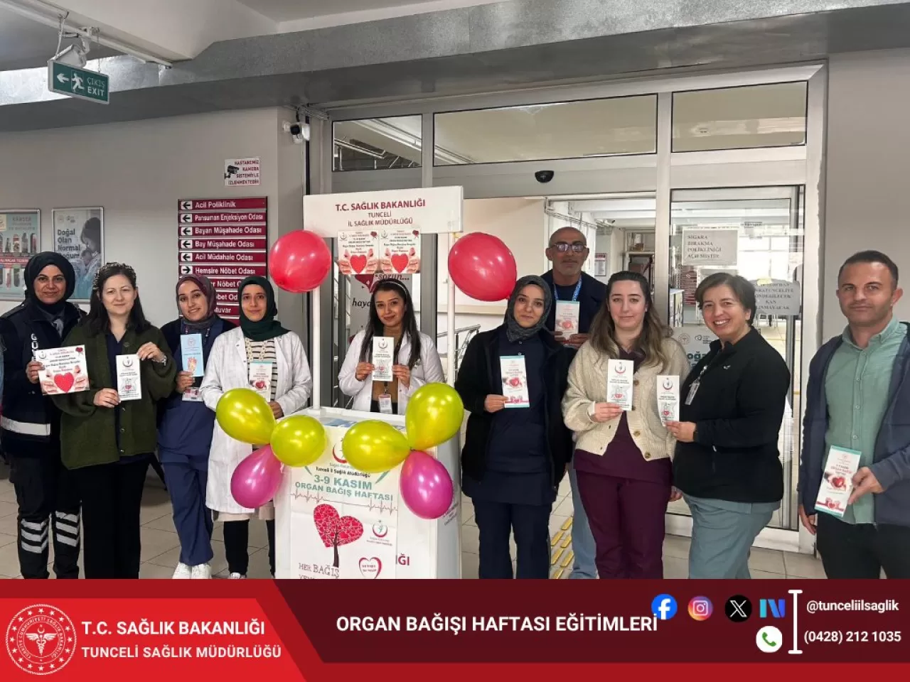 Organ Bağışı Haftası'nda Tunceli'de Farkındalık Çalışmaları Yapıldı