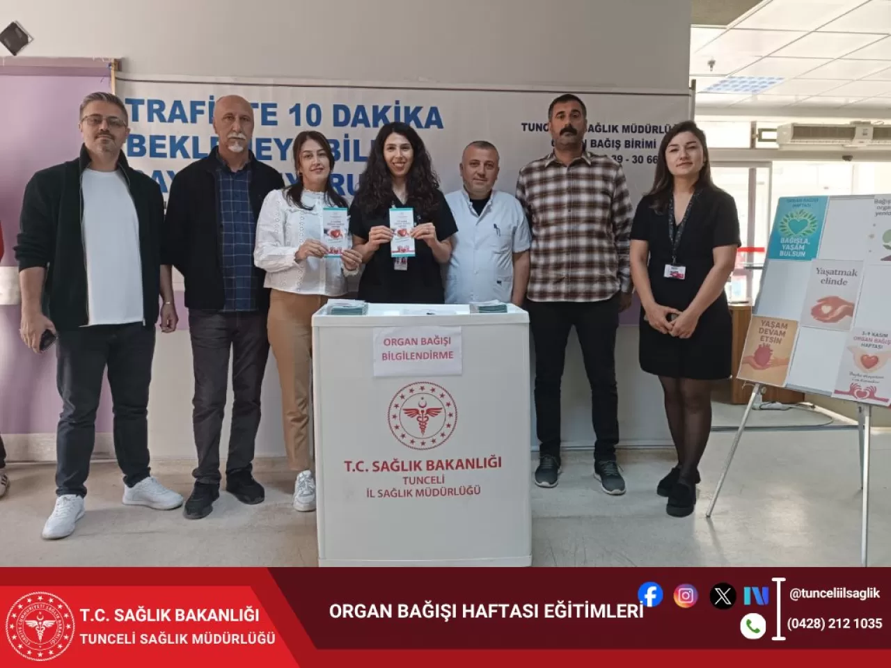 Organ Bağışı Haftası'nda Tunceli'de Farkındalık Etkinliği Düzenlendi