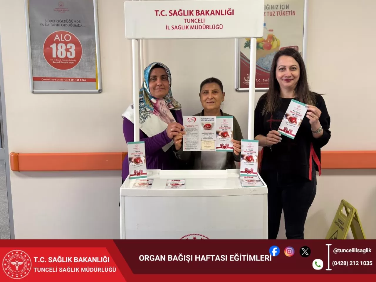 Tunceli'de Organ Bağışı Haftası'nda Önemli Bilgilendirme Çalışması Yapıldı