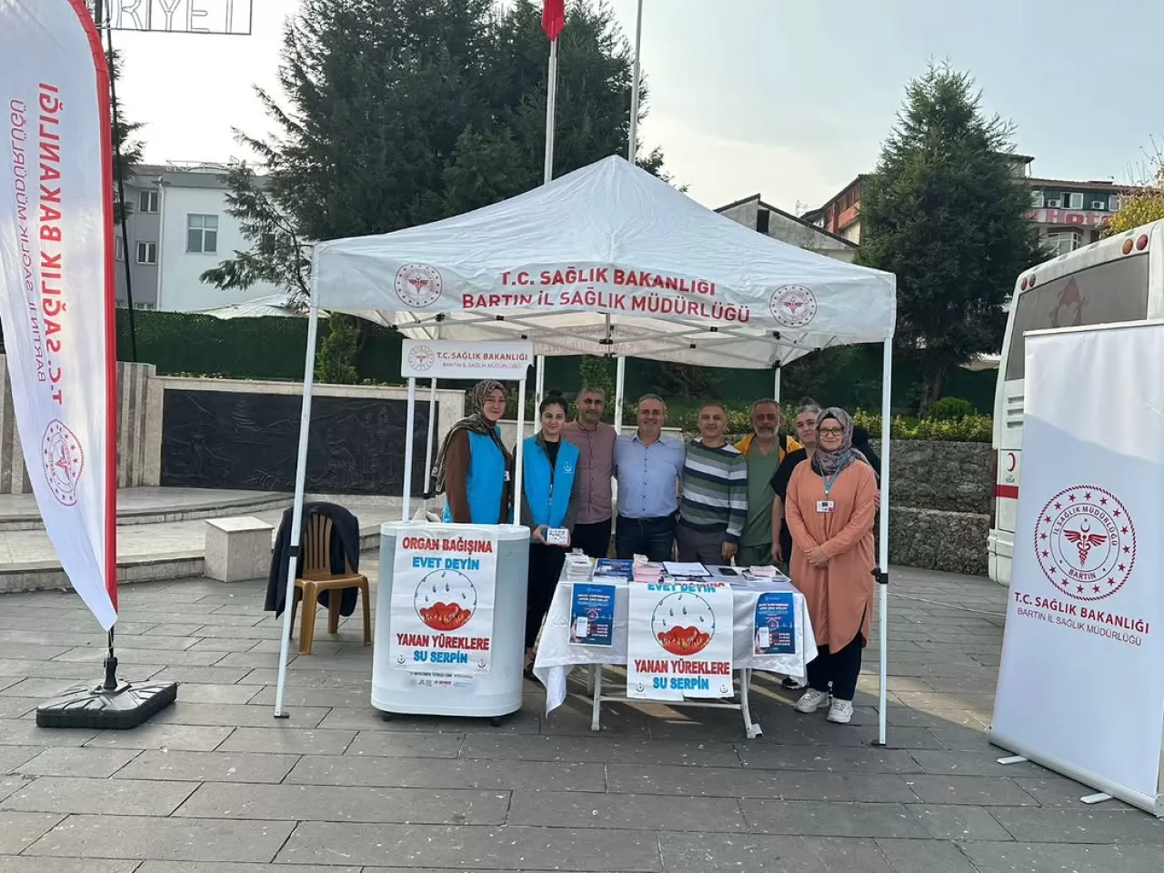 Bartın'da Organ Bağışı Haftası'nda Farkındalık Standı Kuruldu