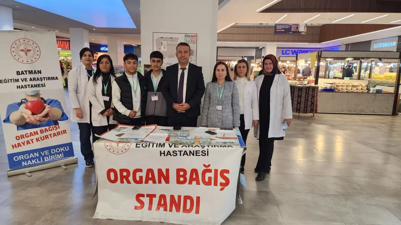Batman'da Organ Bağışı Haftası'nda Farkındalık Standı Açıldı