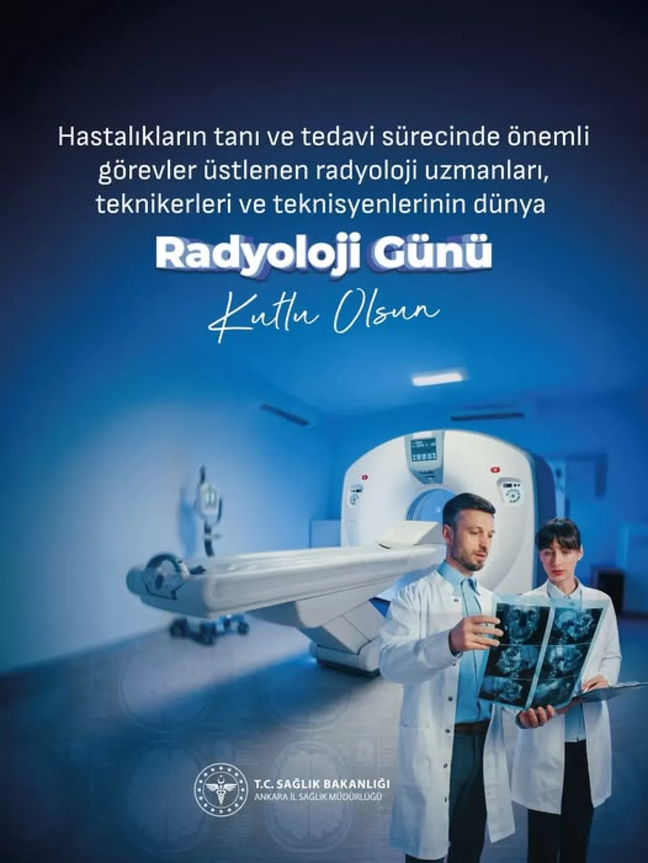 Ankara'da Sağlık Çalışanları Dünya Radyoloji Günü'nü Kutladı