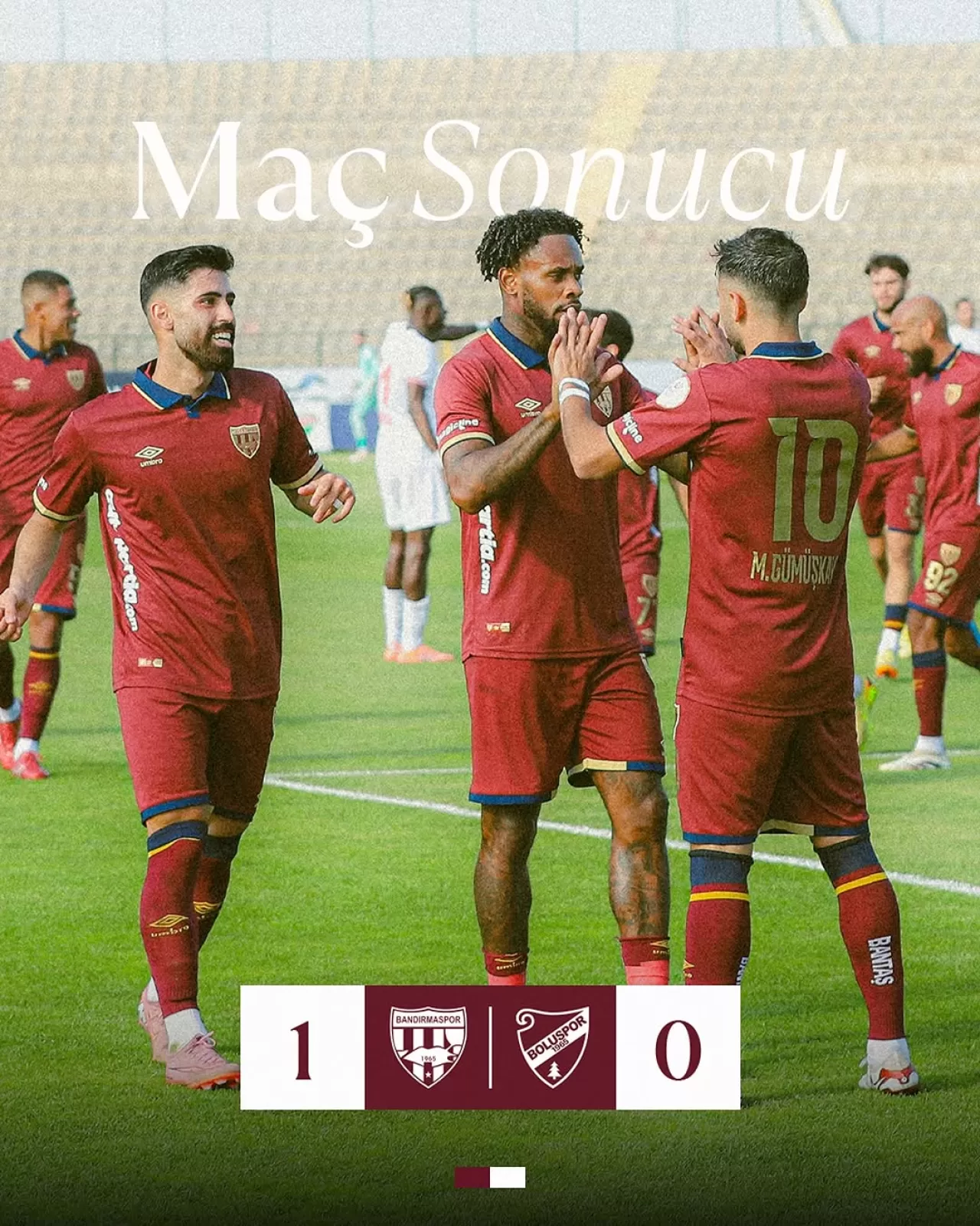 Bandırmaspor, Boluspor'u 1-0 Mağlup Etti ve Evinde 3 Puanı Aldı