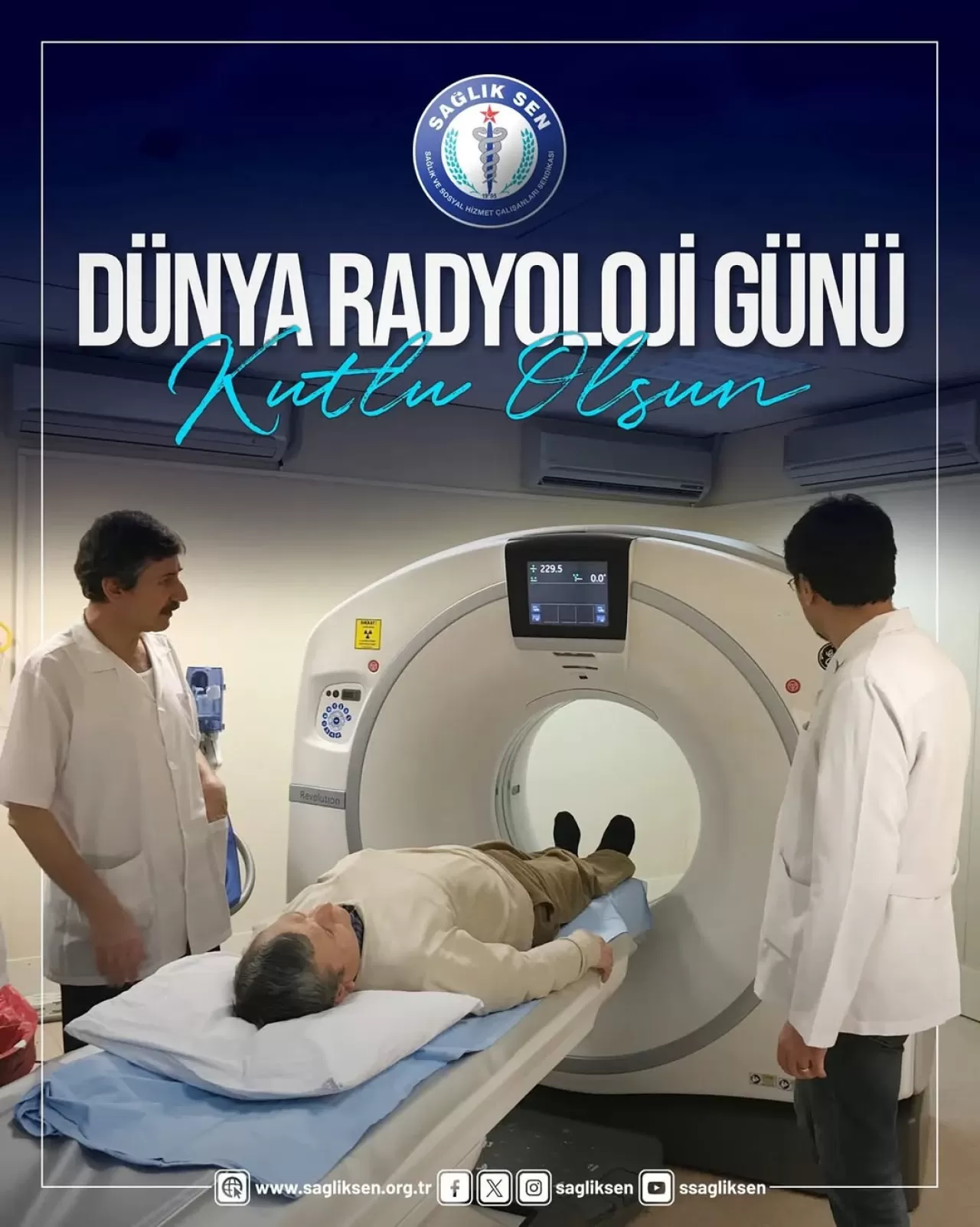 Sağlık-Sen Muğla Şubesi'nden Dünya Radyoloji Günü Mesajı