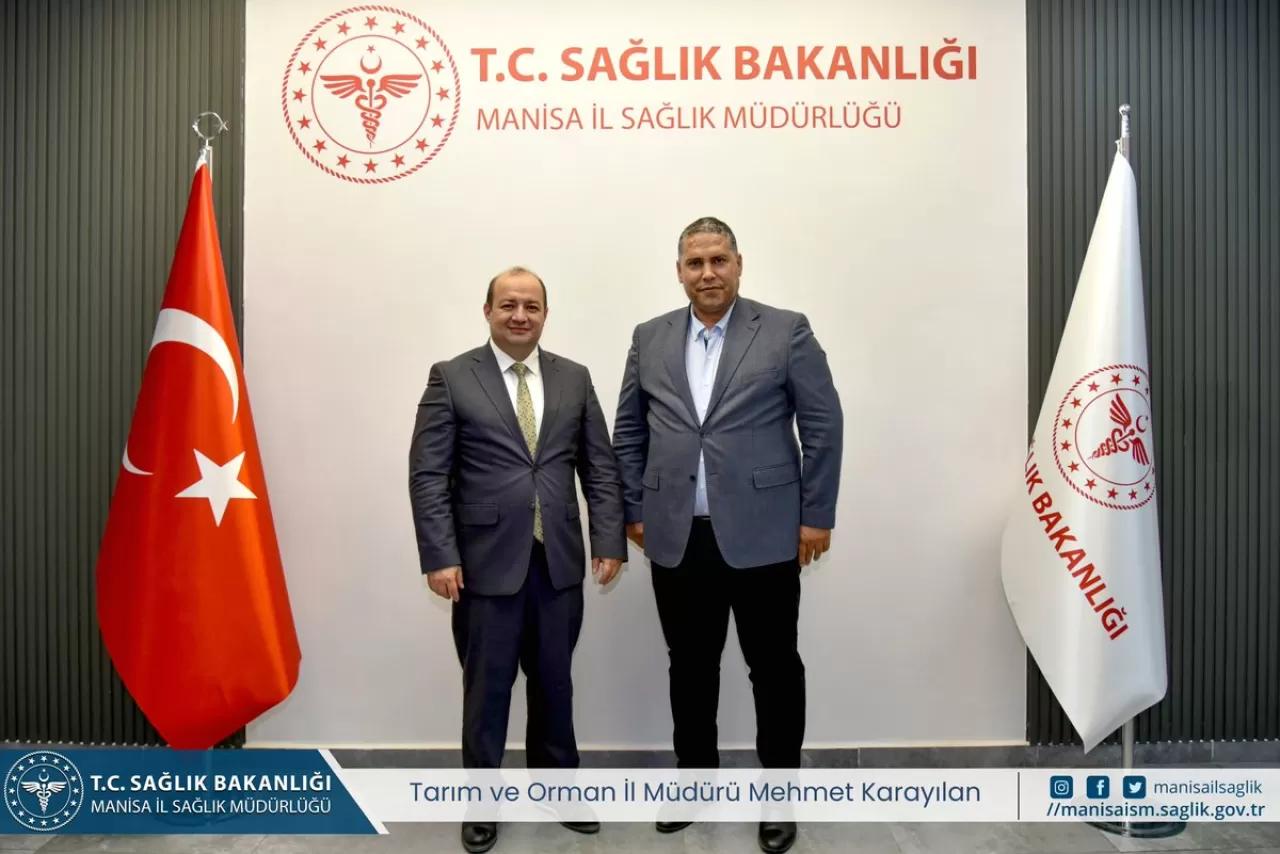 Manisa'da Tarım ve Orman İl Müdürü, İl Sağlık Müdürlüğü'nü Ziyaret Etti