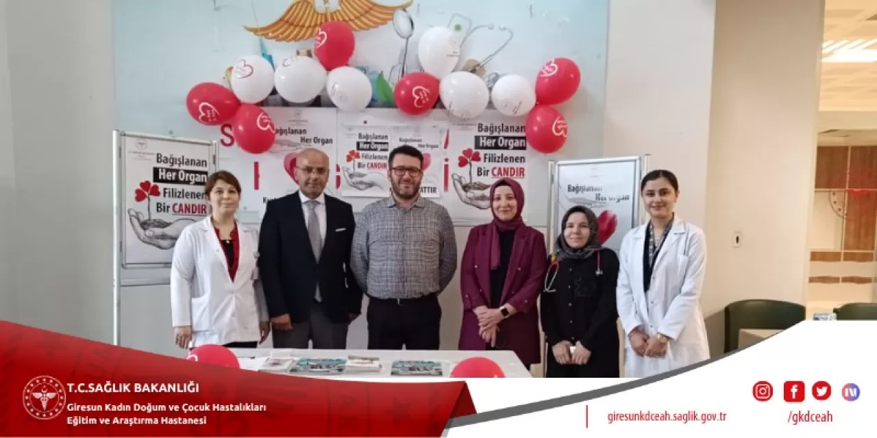 Giresun'da Organ Bağışı Farkındalığı için Hastanede Bilgilendirme Standı Açıldı