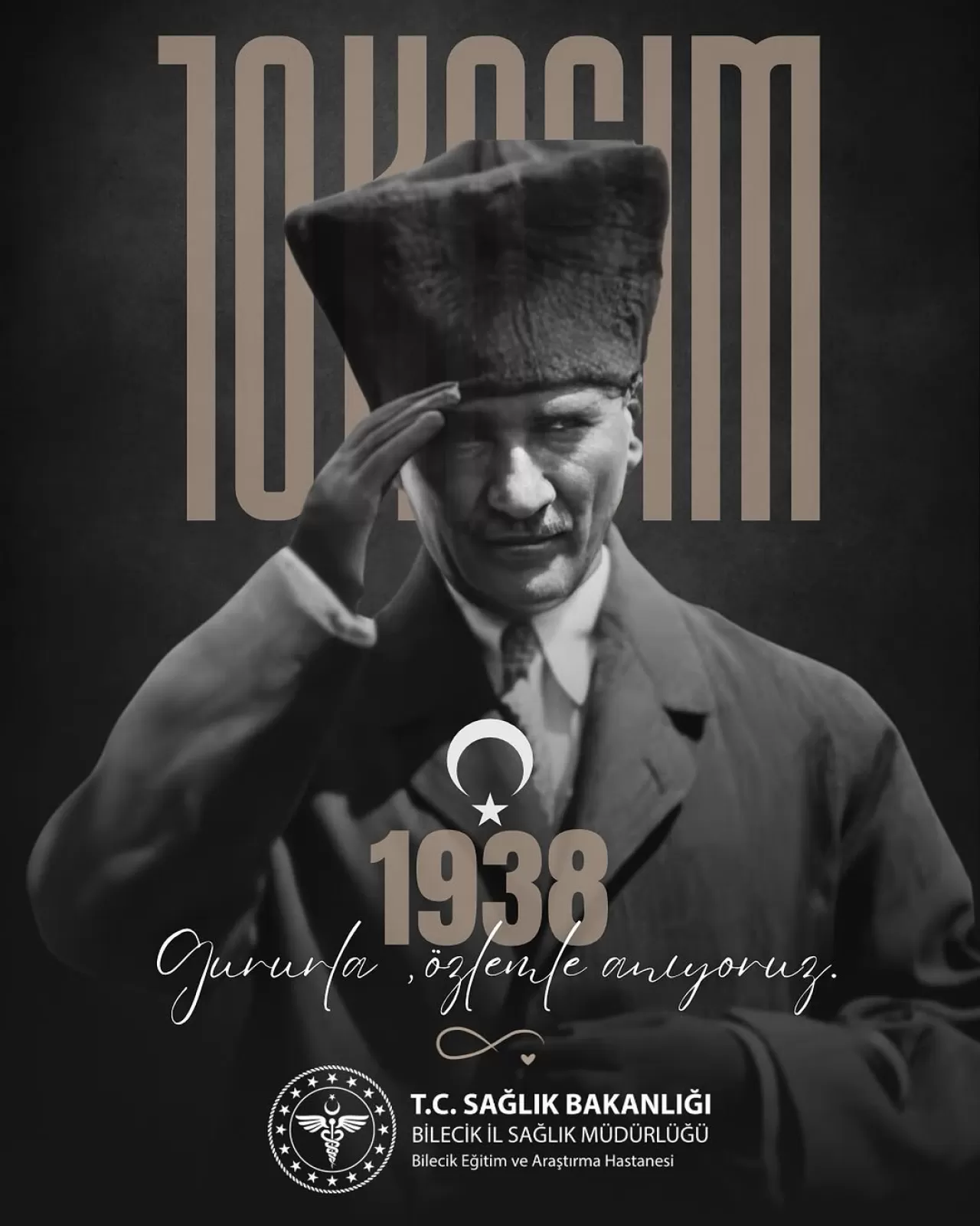 Bilecik'te 10 Kasım Atatürk'ü Anma Töreni