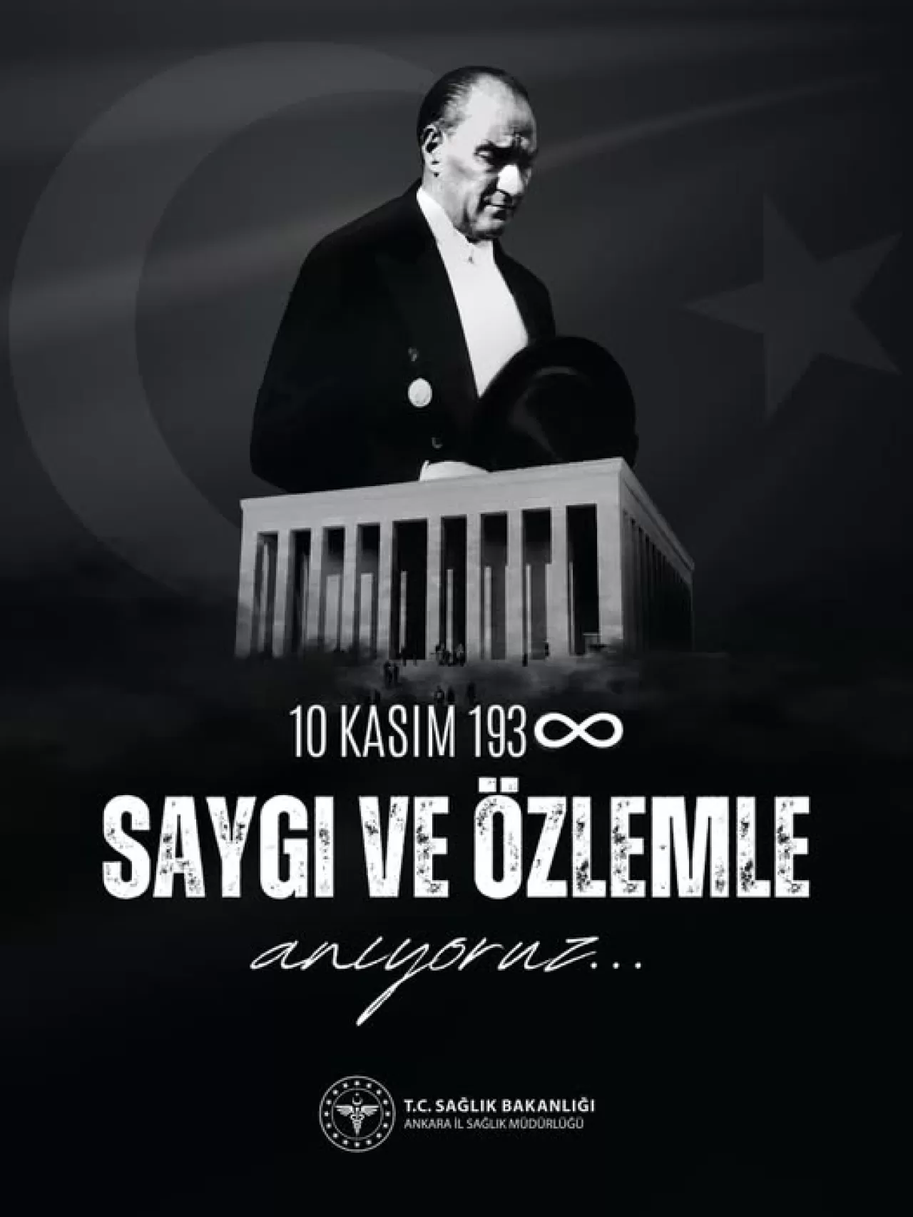 Ankara İl Sağlık Müdürlüğü'nden Atatürk'ü Anma Mesajı