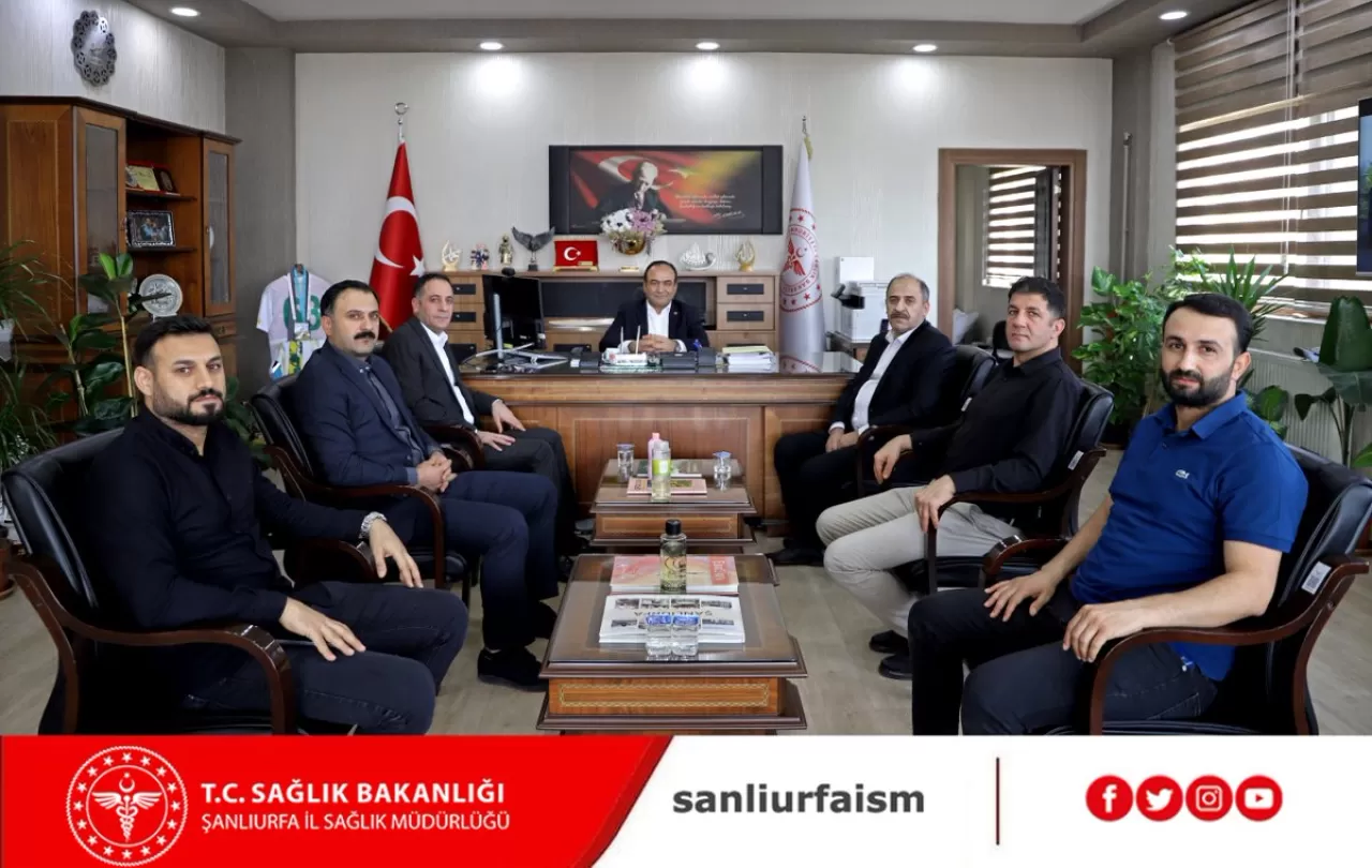 Sağlık Sen Yönetimi Şanlıurfa İl Sağlık Müdürü Berk'i Ziyaret Etti