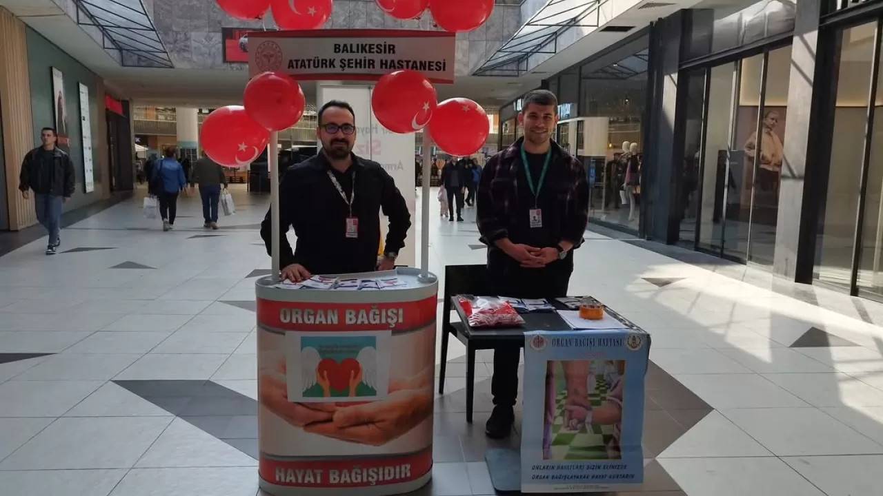 Balıkesir'de Organ Bağış Haftası'nda Vatandaşlar Bilgilendirildi