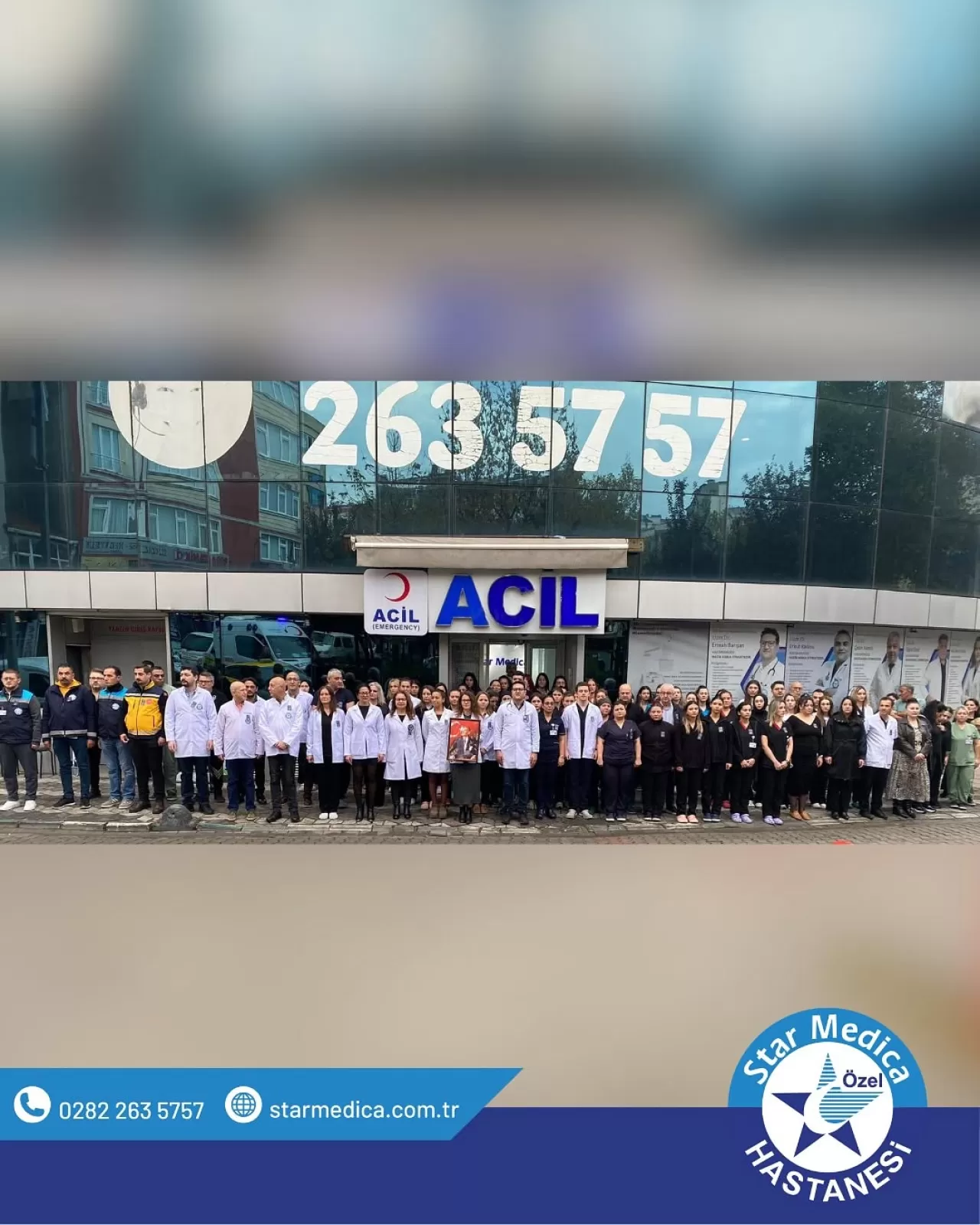 Özel Star Medica Hastanesi'nde 10 Kasım Atatürk'ü Anma Töreni