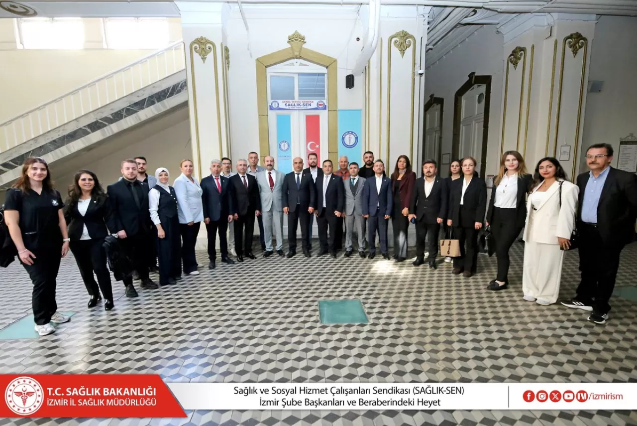 SAĞLIK-SEN Heyeti, İzmir İl Sağlık Müdürü Ayhan Kul'u Ziyaret Etti