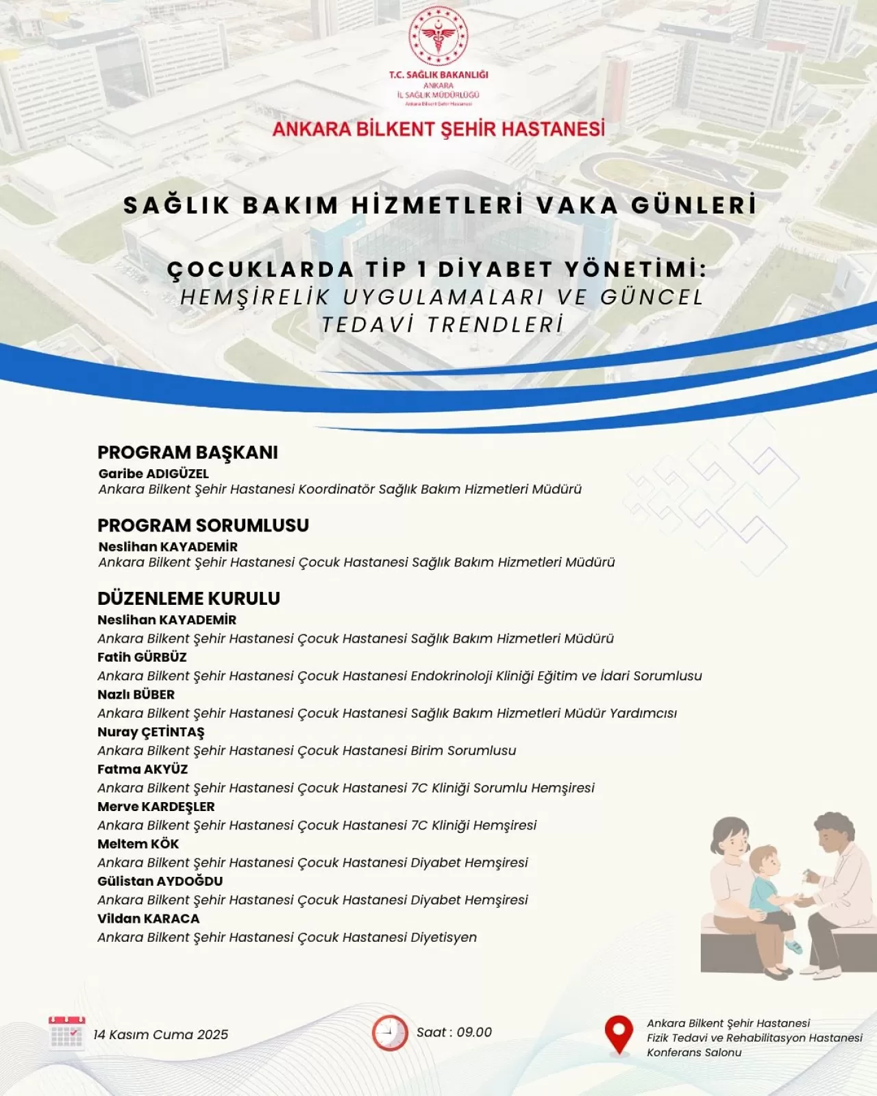 Ankara Bilkent Şehir Hastanesi'nde Çocuklarda Tip 1 Diyabet Paneli