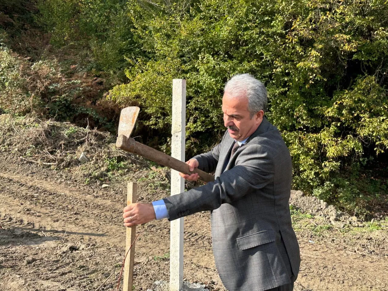 Sinop'ta 11 Kasım Milli Ağaçlandırma Günü'nde Dokuz Noktada Fidan Dikimi