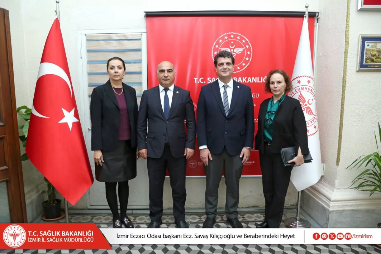 İzmir Eczacı Odası Başkanı, İl Sağlık Müdürü Ayhan Kul'u Ziyaret Etti