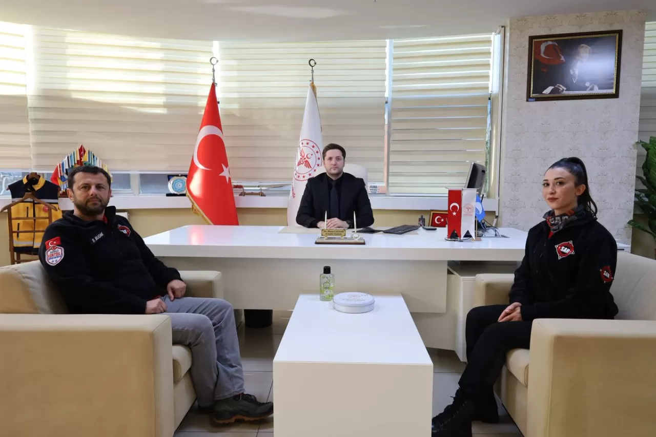 SAR Arama Kurtarma Derneği Balıkesir İl Temsilcisi, İl Sağlık Müdürü'nü Ziyaret Etti