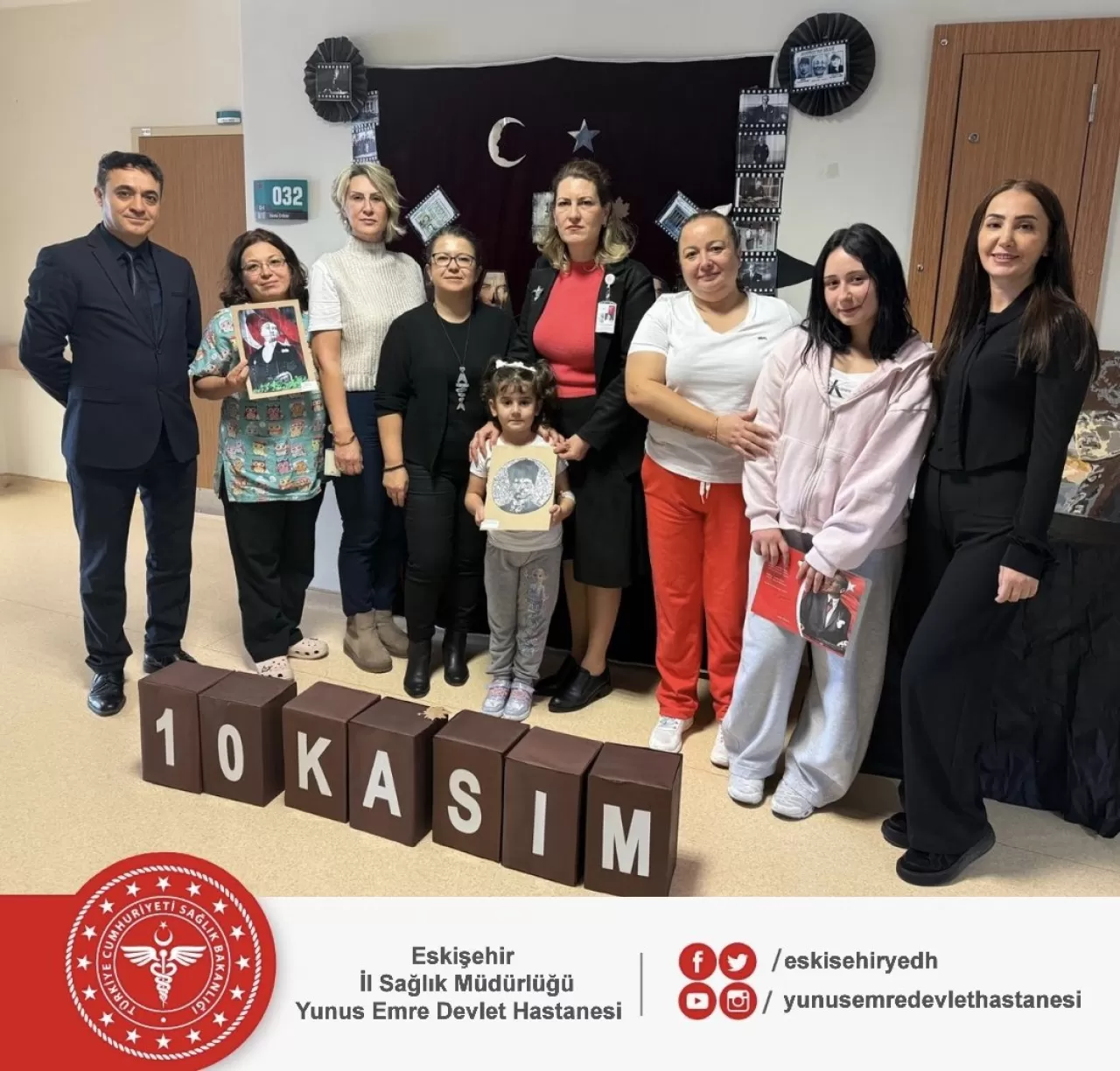 Eskişehir'de Çocuk Hastaların 10 Kasım'da Anlamlı Atatürk'ü Anma Etkinliği