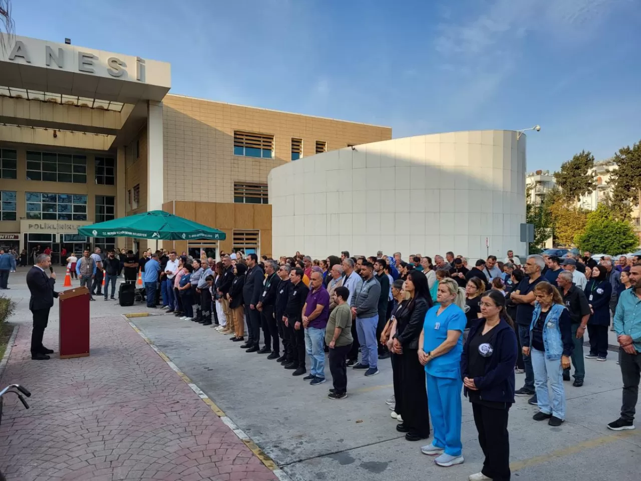 Mersin Toros Devlet Hastanesi'nde 10 Kasım Atatürk'ü Anma Töreni