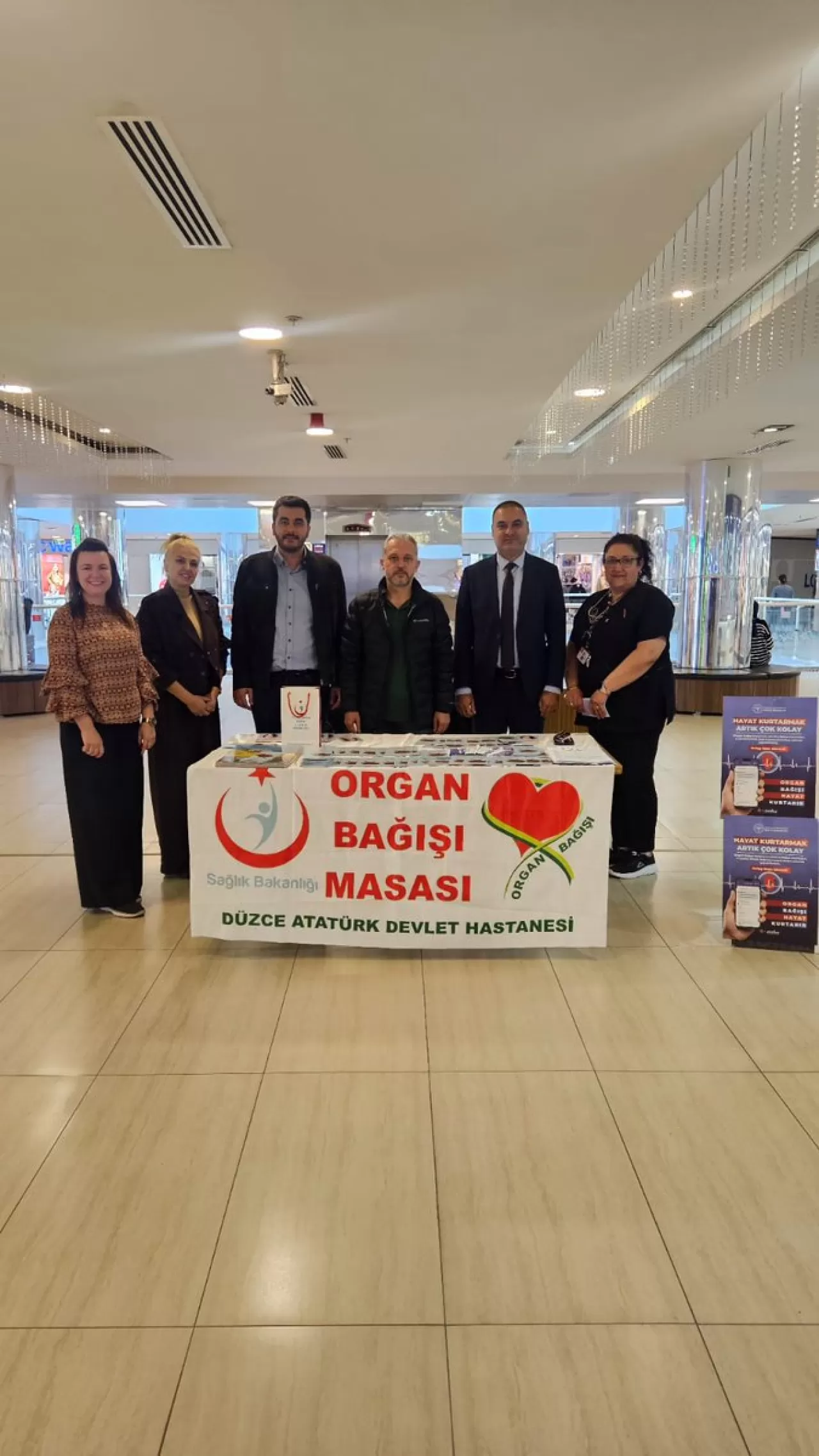 Düzce'de Organ Bağışı Haftası'nda Farkındalık Standı Açıldı