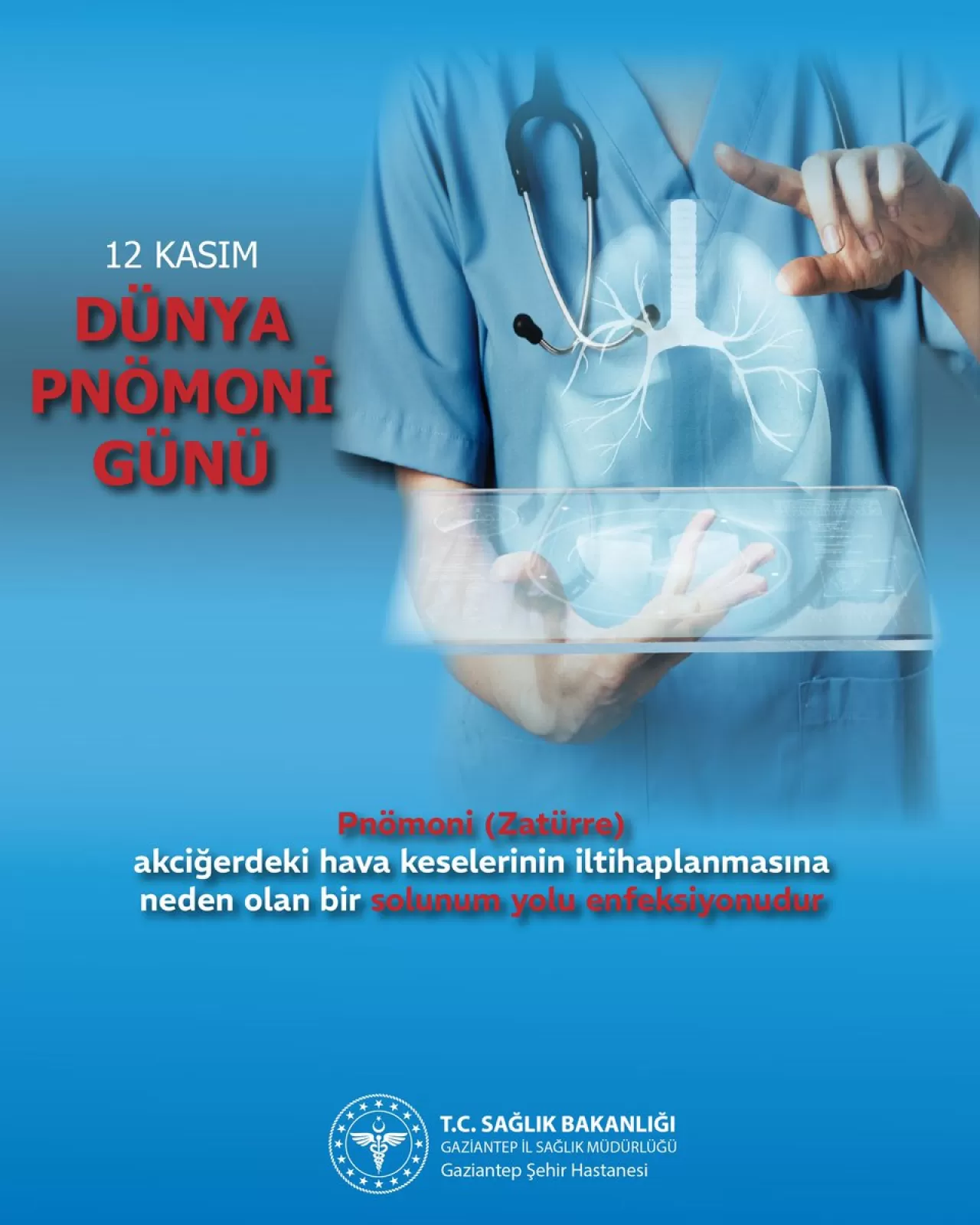 Gaziantep Şehir Hastanesi'nden Zatürre Uyarısı: Pnömoni Hakkında Bilinmesi Gerekenler