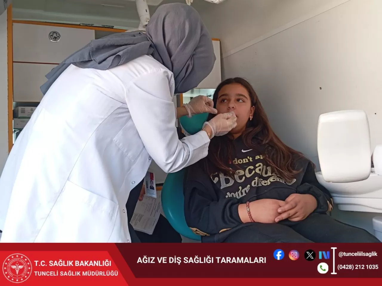 Tunceli'de Öğrencilere Ağız ve Diş Sağlığı Taraması