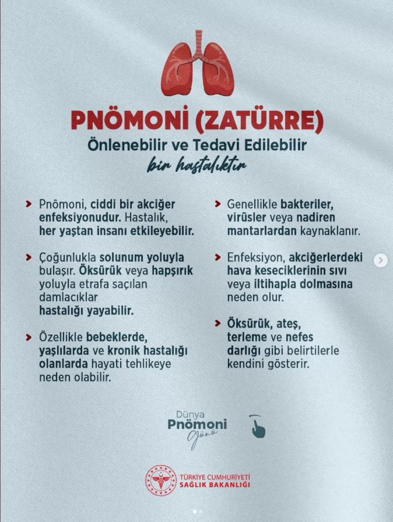 Gelibolu'da Pnömoni Farkındalığı