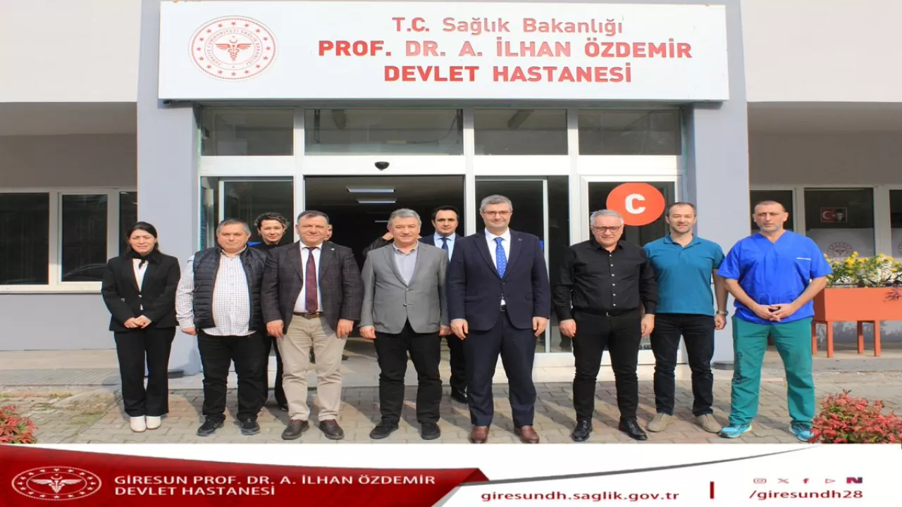 Giresun Prof. Dr. A. İlhan Özdemir DH Sağlık Müdürlüğü Heyetini Ağırladı