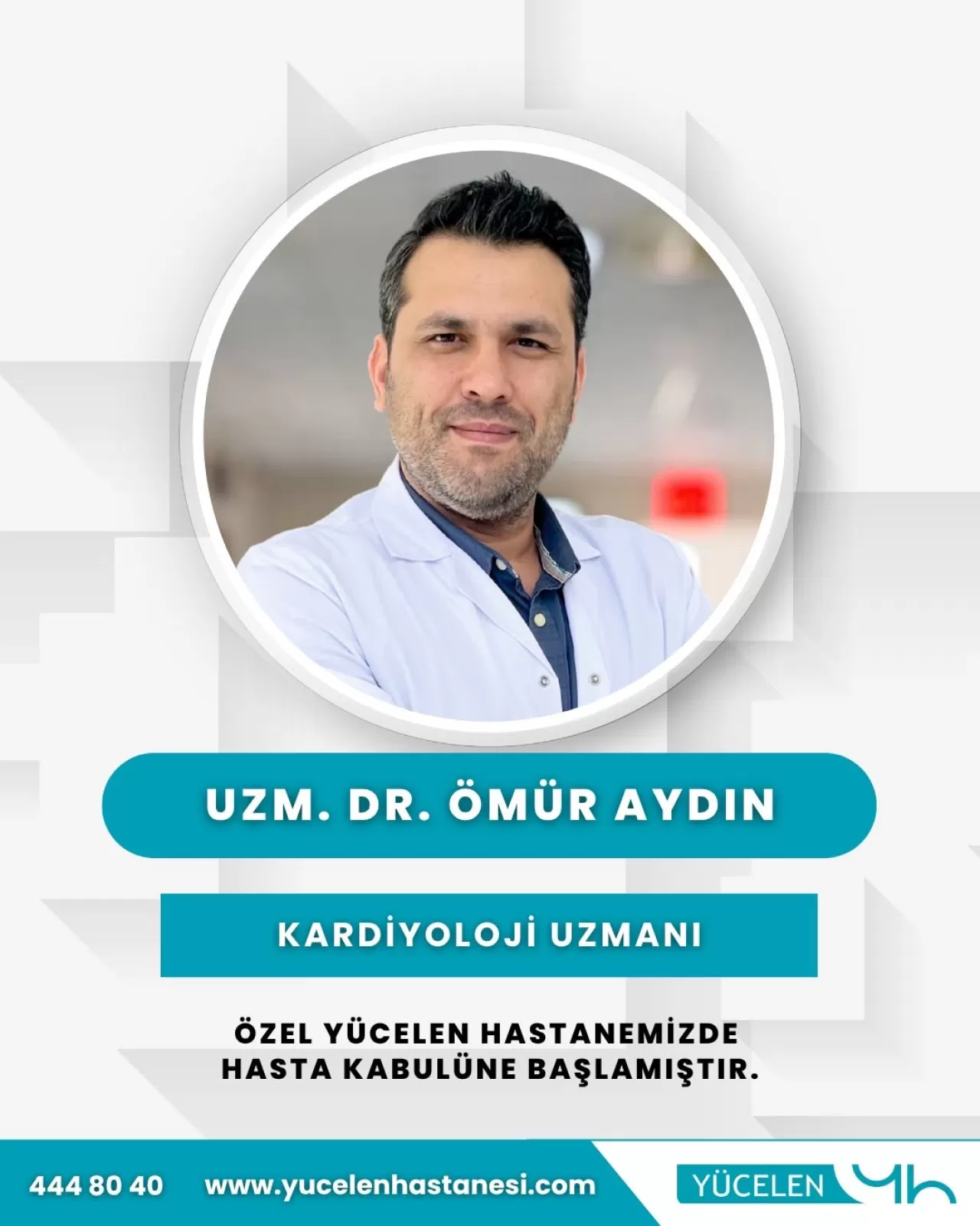 Uzm. Dr. Ömür Aydın, Muğla Yücelen Hastanesi'nde Kardiyoloji Hizmeti Vermeye Başladı